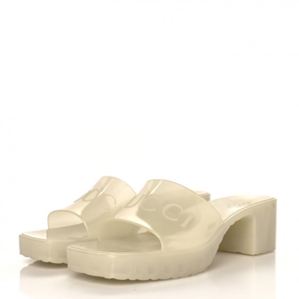 GUCCI Rubber Slide (Transparent/ Glow in the dark)